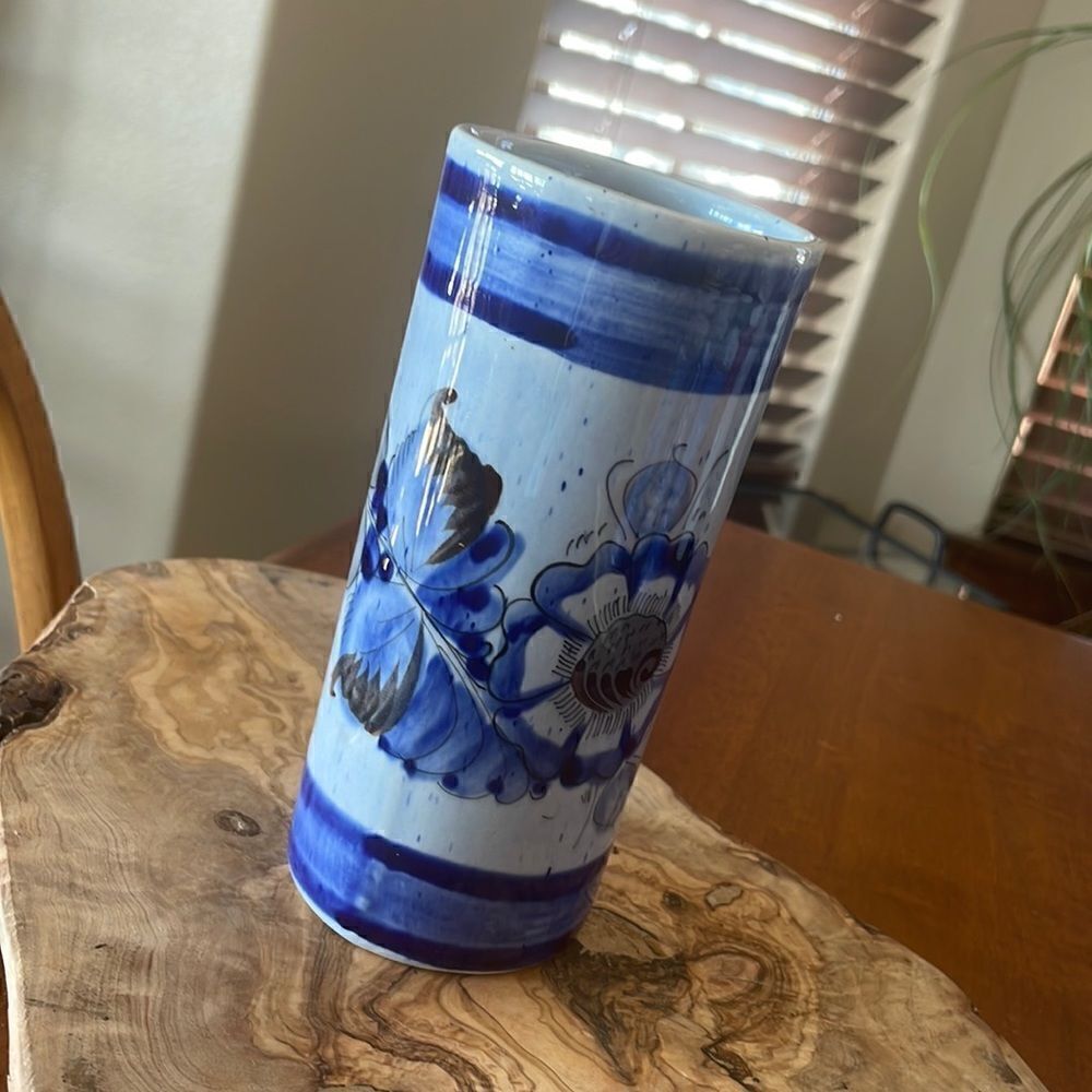 Vintage Signed Tonala Mexico Vase